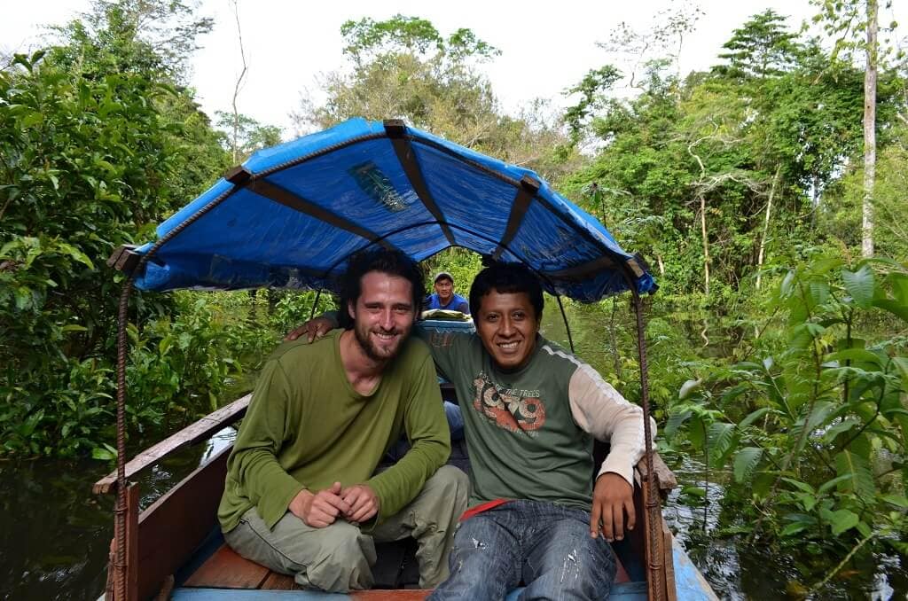 V Amazonii na řece Javarí s kamarádem Miguelem