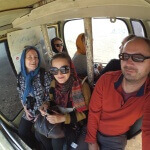 V kabině lanovky na Tocha - Teherán - Expedice Írán 2016