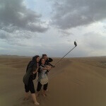 Selfie na poušti - Kašan - Expedice Írán 2016