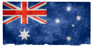Australia Grunge Flag od Nicolas Raymond / CC BY 3.0