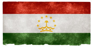 Tajikistan Grunge Flag od Nicolas Raymond / CC BY 3.0