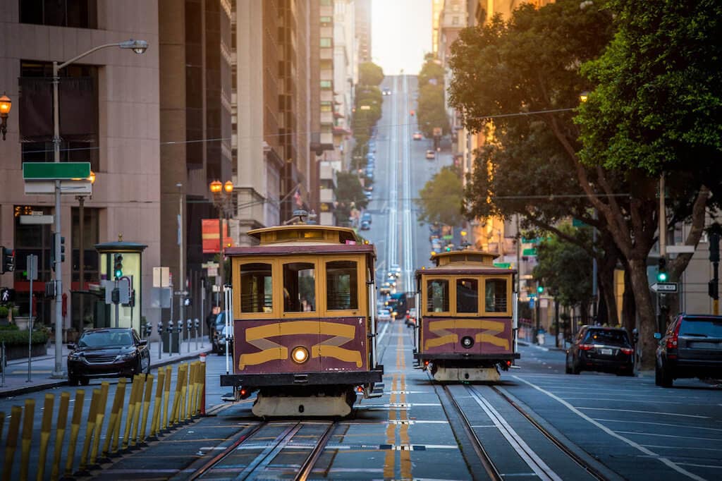 Tramvaje v ulicích San Francisca