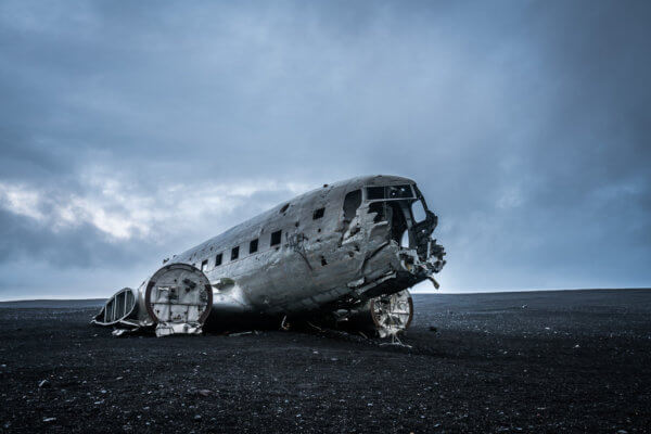 Vrak letadla DC-3 ma jižním cípu Islandu
