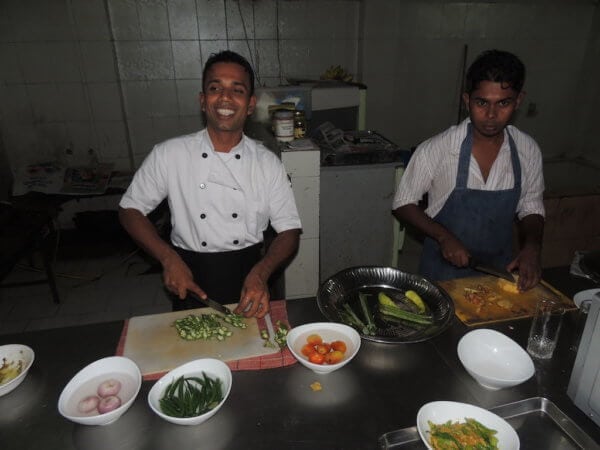 Ukázka přípravy tradičního pokrmu rice and curry