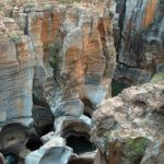 Bourke's Luck Potholes - prohlubně v původním zlatokopeckém údolí v Blyde River Canyon