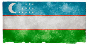 Uzbekistan Grunge Flag od Nicolas Raymond / CC BY 3.0