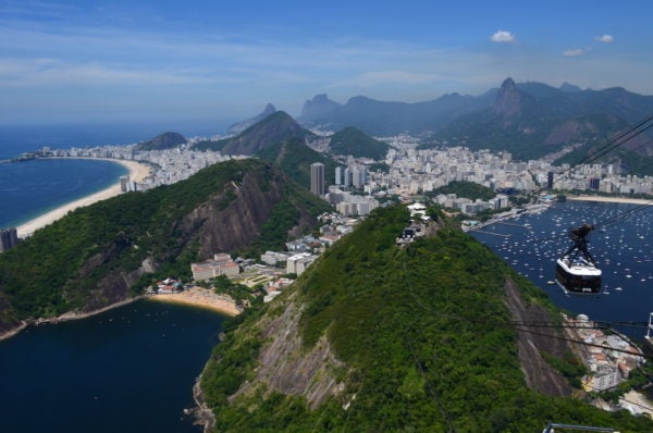 Panorama Ria s Červenou pláží a Copacabanou