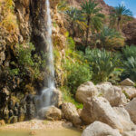 Vodopád ve Wadi Shaab