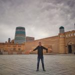 Uvnitř historického města Chiva, Uzbekistán
