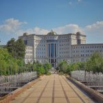 Vládní budova v hlavním městě Dušanbe