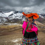 Peruánská dívka v Andách