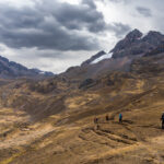 Peruánské Andy při treku na Duhovou horu