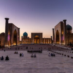 Náměstí Registán v Samarkandu
