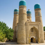 Malá mešita Chor Minor ve městě Buchara dříve sloužila jako vstupní brána do města