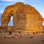 Zřejmě nejznámější skalní útvar v celé Saudské Arábii je tzv. Elephant Rock, neboli skála ve tvaru slona u města Al Ula